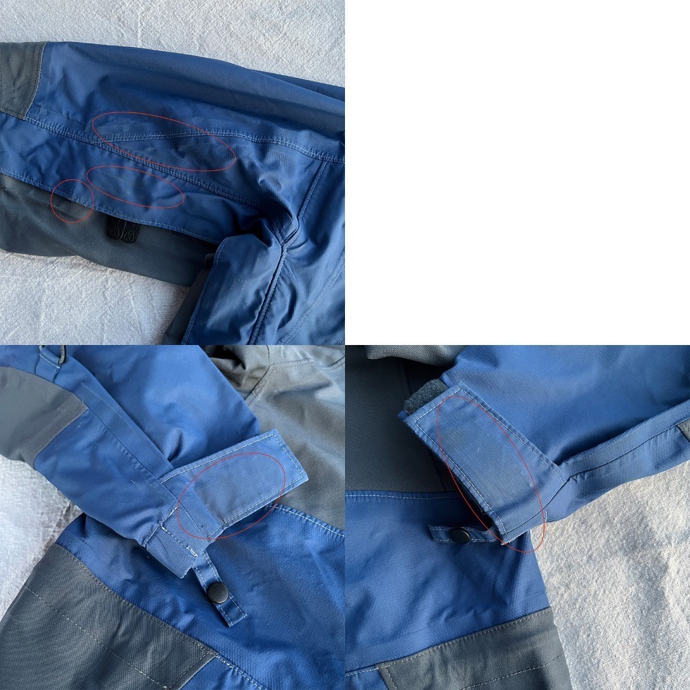 Vtg Columbia‎ Womens Titanium Alloy Omni Tech Blue Grey Waterproof Jacket - Picture 4 of 8